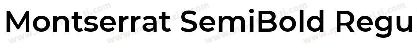 Montserrat SemiBold Regular字体转换
